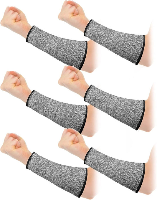 3 pairs of arm protectors for thin skin and bruises, cut-resistant forearm sleeves, level 5 burn protection V1188-MS-313-0174