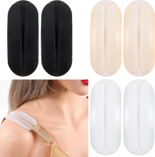 Set of 6 silicone bra strap pads - Shockproof - Non-slip shoulder pads - Gel bra strap pads - Comfortable and V1188-MS-313-0175