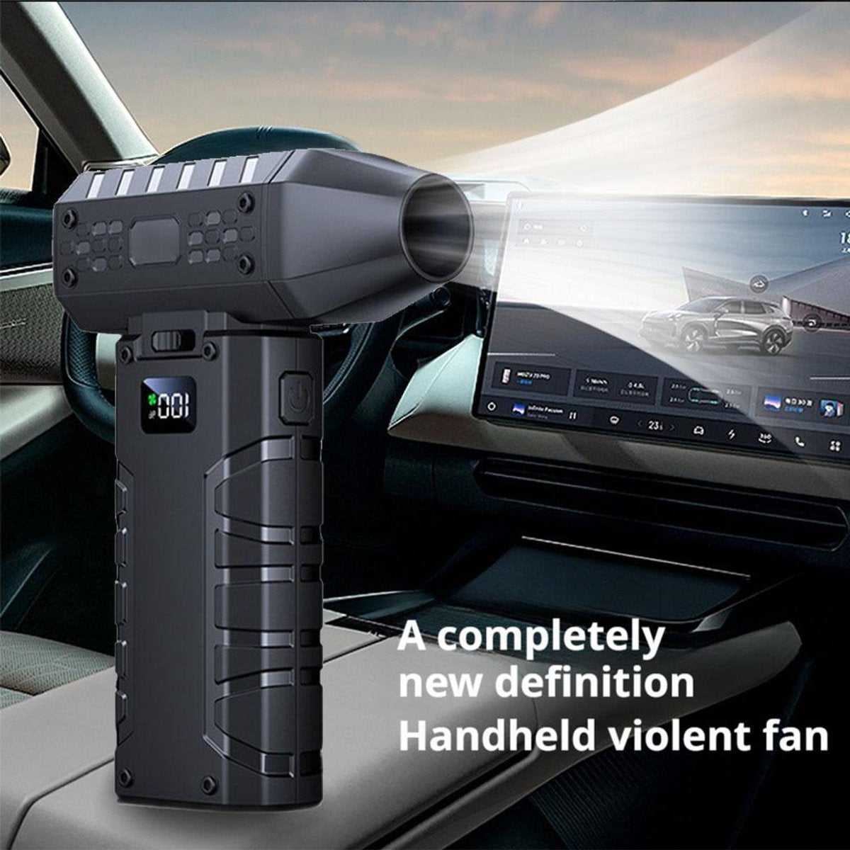 Mini electric turbo jet at 160,000 rpm, wind speed: 52 m/s V1188-MS-313-0176