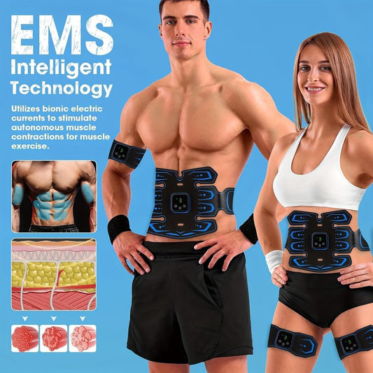 Abdominal Trainers - Abdominal Muscles - Rechargeable - Slimming Belt - Electrical ABS Stimulator - V1188-MS-313-0199