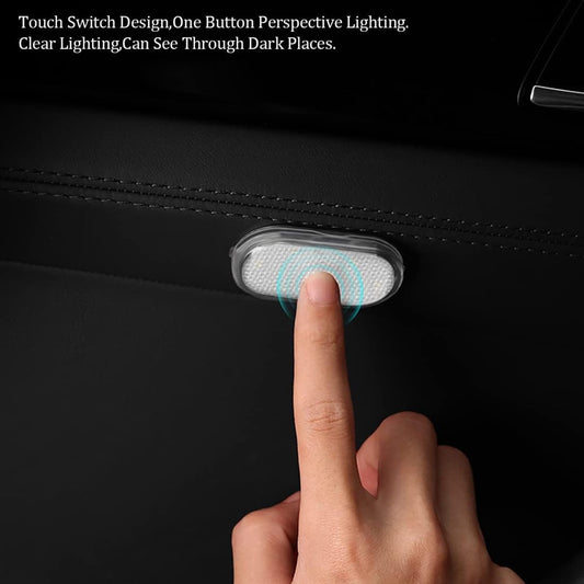 Set of 2 LED car interior lights, 7-color ambient lighting, USB rechargeable reading lights, portable V1188-MS-313-0201