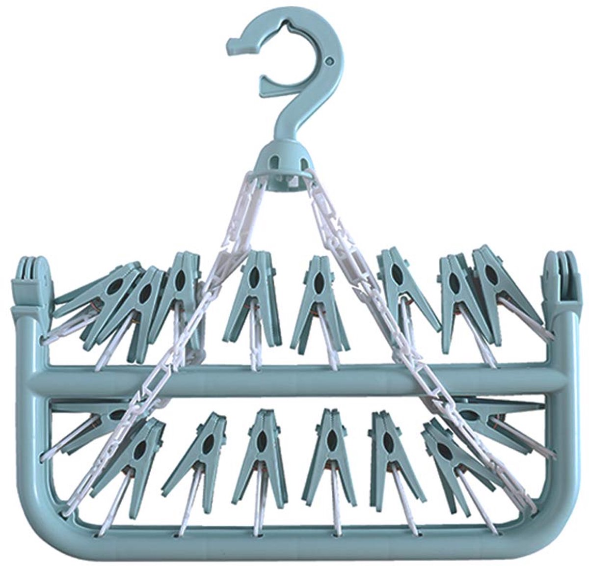 Sock Dryer - Clothesline - 32 Clips - Sock Hanger - Wasrek - Wasrek - Carousel - Drying Carousel - Clothes V1188-MS-313-0205