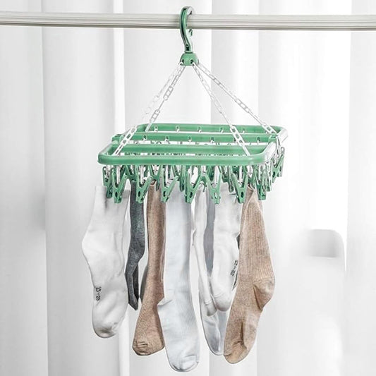 Sock Dryer - Clothesline - 32 Clips - Sock Hanger - Sock Dryer - Laundry Socks - Dryer - Carousel - Drying V1188-MS-313-0206