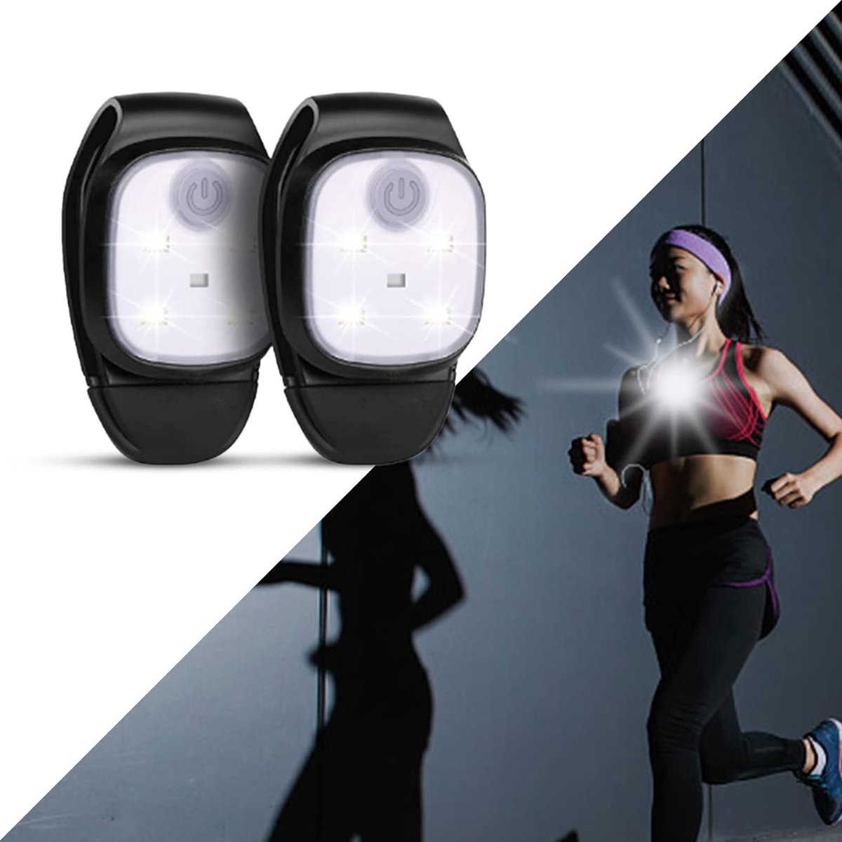 Running light - Chest lamp - Running chest lamp - Chest walker - USB rechargeable V1188-MS-313-0208
