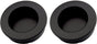 Pull handle - Matte Black - Round - 40mm - Sliding door handle - Set of 2 V1188-MS-313-0211