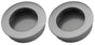 Door handle - Matte chrome - Round - 40mm - Sliding door handle - Set of 2 V1188-MS-313-0213
