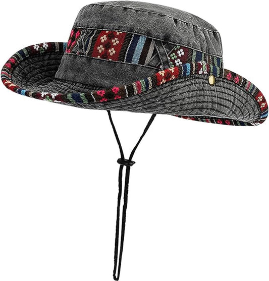 Sun hat - Men's summer hat - UV protection - Foldable cotton hunting hat - Outdoor hiking hat - Jungle hat - V1188-MS-313-0233