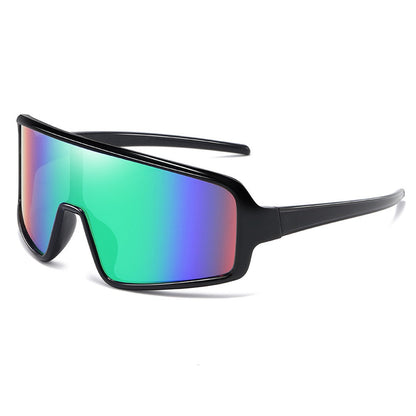 Sport Sunglasses - Green - Extra Large Frame - Cycling Glasses, Sports Glasses V1188-MS-313-0239