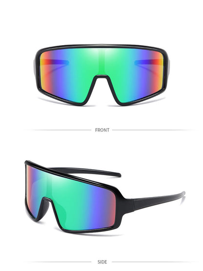 Sport Sunglasses - Green - Extra Large Frame - Cycling Glasses, Sports Glasses V1188-MS-313-0239