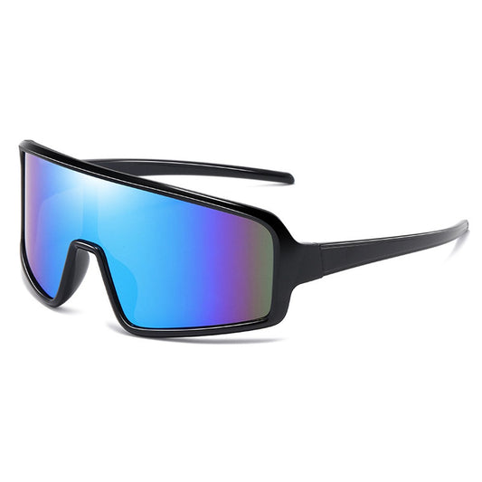 Sport Sunglasses - Blauw - extra-large frame - cycling glasses, sports glasses V1188-MS-313-0240