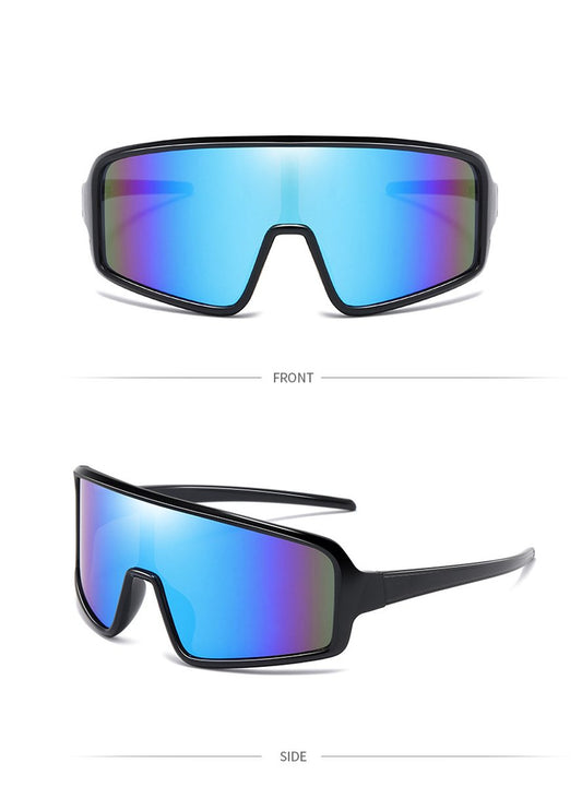 Sport Sunglasses - Blauw - extra-large frame - cycling glasses, sports glasses V1188-MS-313-0240