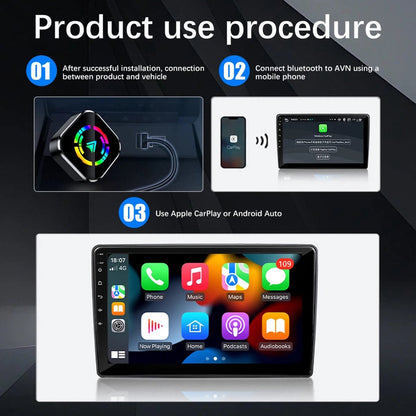 2-in-1 Wireless USB Car Adapter for Android CarPlay V1188-MS-313-0242