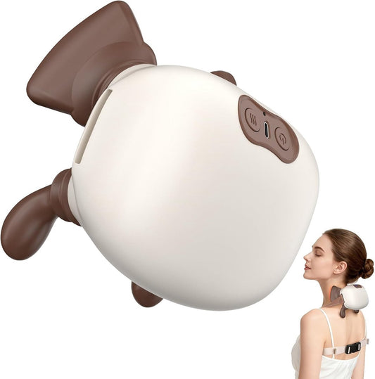 4D neck massager, shoulder massager with heating, a cordless and portable massager that simulates V1188-MS-313-0243