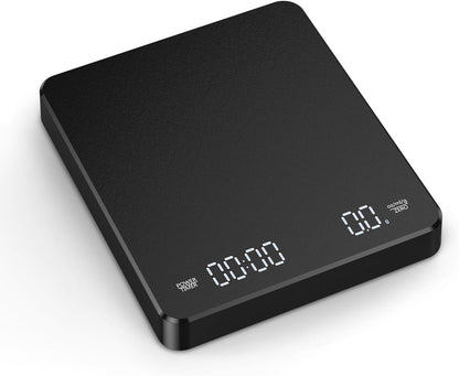 Coffee Scale - Digital Coffee Scale with Timer - Rechargeable for Filter Coffee, 3 kg / 0 g Digital Espresso V1188-MS-313-0244