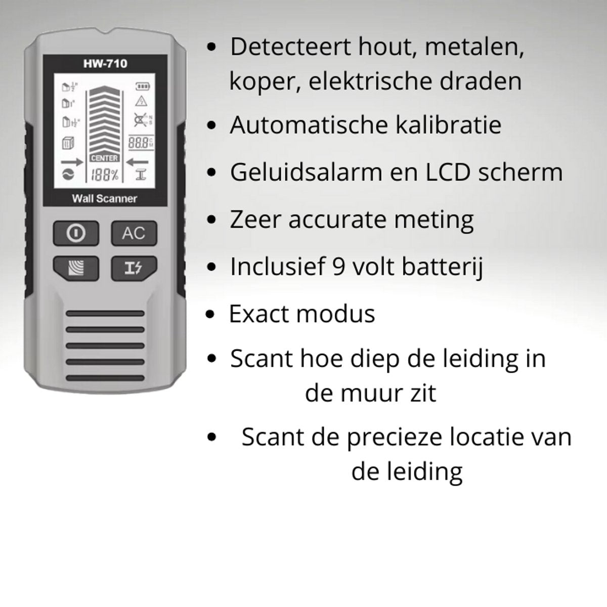 Pipe Finder - Pipe Detector - detector for walls, wood, metal, pipes, wiring - in-depth analysis V1188-MS-313-0246