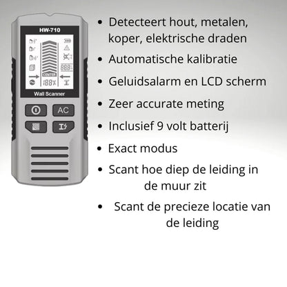 Pipe Finder - Pipe Detector - detector for walls, wood, metal, pipes, wiring - in-depth analysis V1188-MS-313-0246