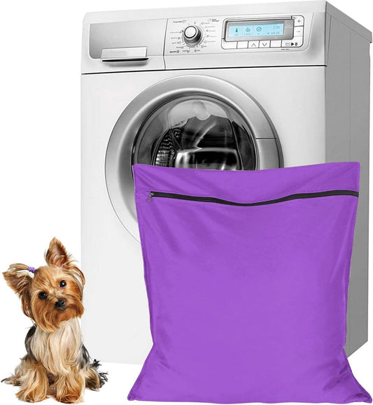 Pet Laundry Bags - Polyester Twill Laundry Bags - Large Zippered Laundry Bags - Prevents Pet Hair from V1188-MS-313-0250