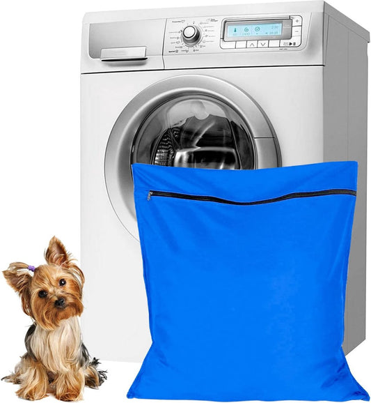 Pet Laundry Bags - Polyester Twill Laundry Bags - Large Zippered Laundry Bags - Prevents Pet Hair from V1188-MS-313-0251