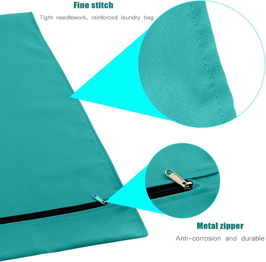 Pet Laundry Bags - Polyester Twill Laundry Bags - Large Zippered Laundry Bags - Prevents Pet Hair from V1188-MS-313-0252