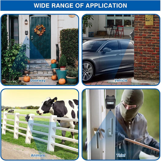 Driveway Alarm - Entry Detector - Solar Driveway Alarm - Passage Detector - Wireless = Security - V1188-MS-313-0262