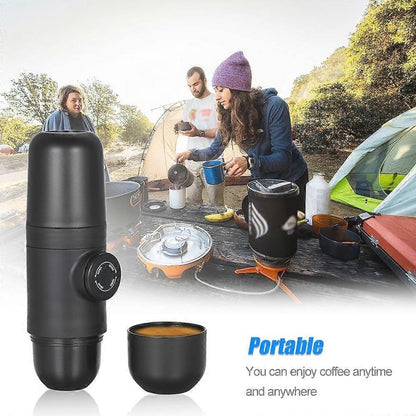 Portable manual coffee maker for travel - ideal for outdoor camping V1188-MS-313-0271
