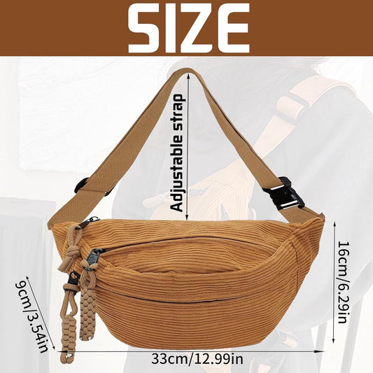 Fanny pack - Women's fanny pack - Men's fanny pack - Corduroy fanny pack - Women's corduroy fanny pack - V1188-MS-313-0274