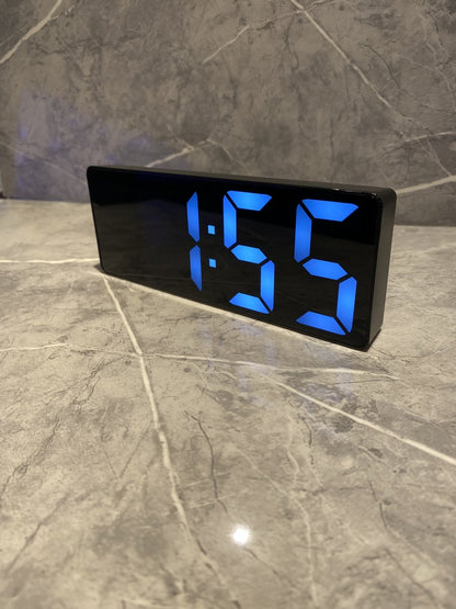 Klok Digital Deluxe - Bedroom - Sound Sensor - Wekker - Black - USB - Battery - LED Wit V1188-MS-313-0279