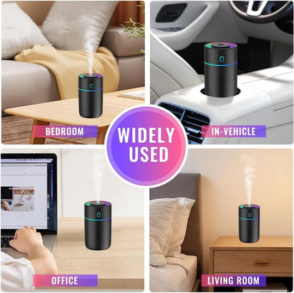 Car air freshener with colored lights and USB connection - 2 settings, automatic shut-off - for car, office, V1188-MS-313-0288
