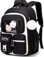 Girls' Backpack, Breathable Backpack for Girls, Grades 1-5, Casual School Bag for Kids, Elementary School, V1188-MS-313-0295
