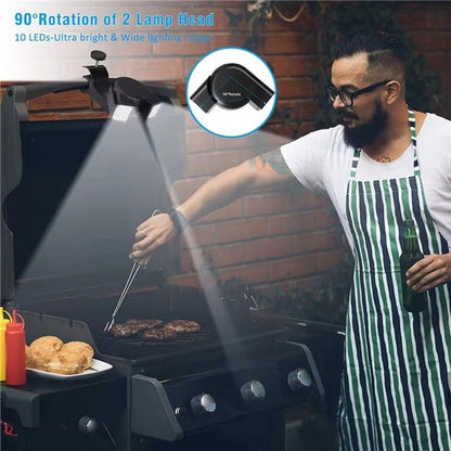 Grill lighting, Grill accessories, Bright double lamp, Cooking grill circulation light V1188-MS-313-0296