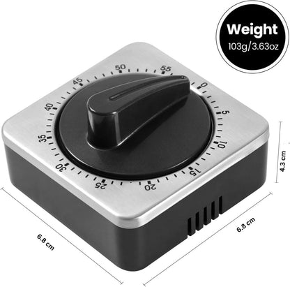 Kitchen Timers for Cooking - Chef's Kitchen Timer with Audible Alarm - Mechanical Desktop Timer - No V1188-MS-313-0298
