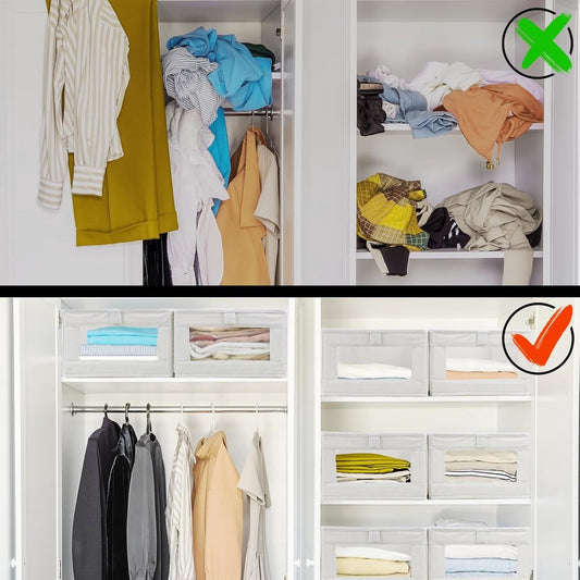 Storage Bins - Laundry Bins - Clothes Organizers - Closet Organizers and Storage Bins - for Clothes - Jeans - V1188-MS-313-0344