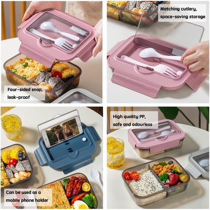 Lunch box - Lunch box for adults - Lunch boxes for children - Compartment lunch box - Reusable lunch box - V1188-MS-313-0360