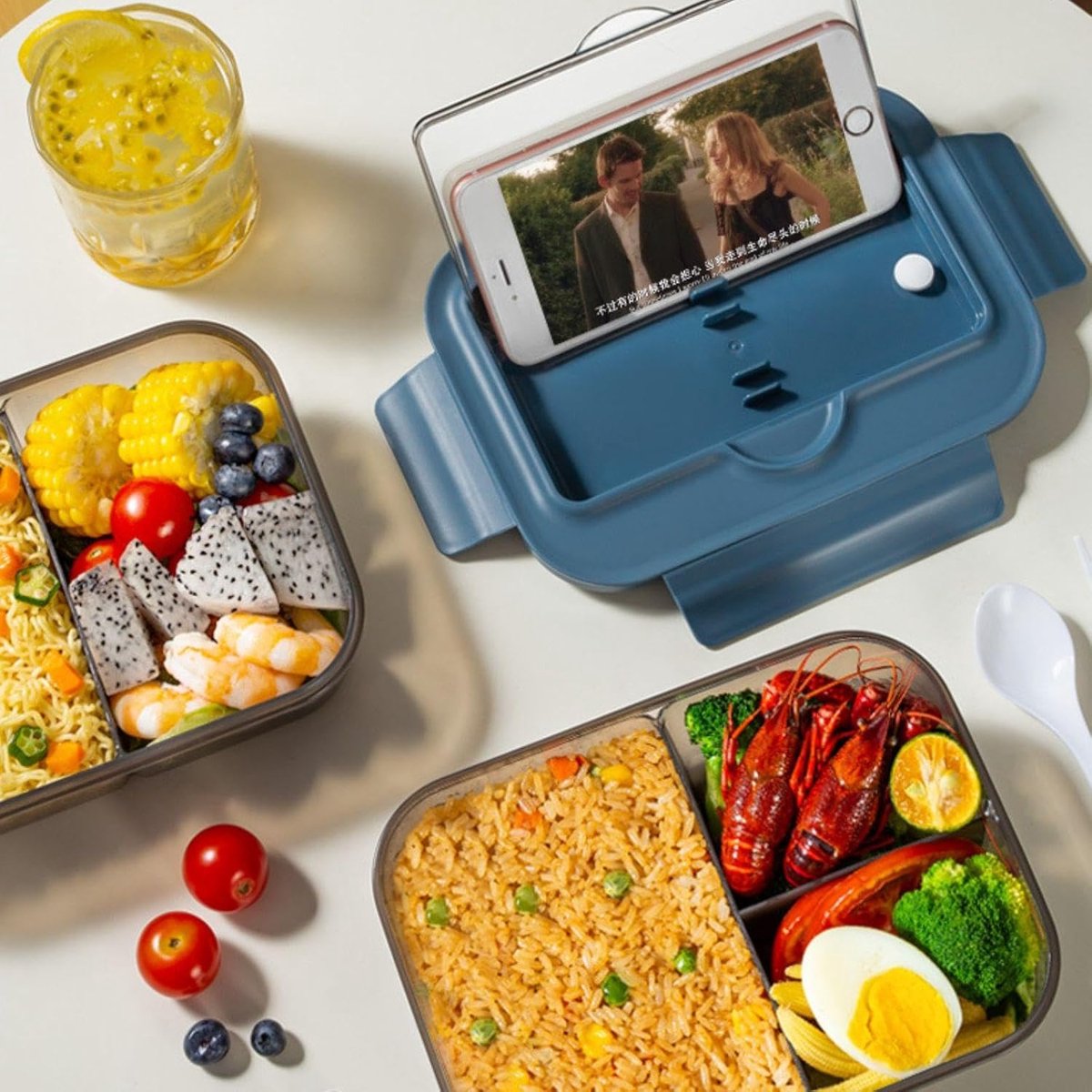 Lunch box - Lunch box for adults - Lunch boxes for children - Compartment lunch box - Reusable lunch box - V1188-MS-313-0360