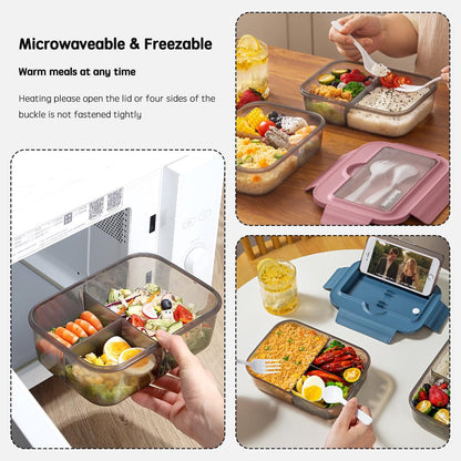 Lunch box - Lunch box for adults - Lunch boxes for children - Compartment lunch box - Reusable lunch box - V1188-MS-313-0360