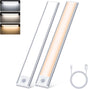 20cm LED Under Cabinet Lighting with Motion Detector - Rechargeable - 3 Colour Temperatures and Infinite V1188-MS-313-0369