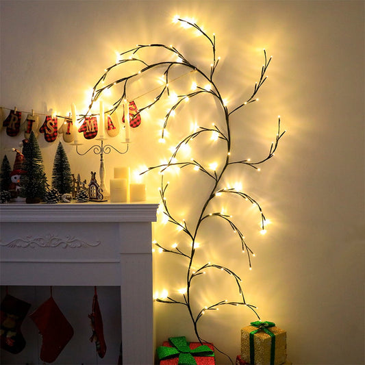 Beautiful LED Vine Branch Wall Light - 2 meters Long, 144 LED Lights - Suitable for Indoor and Outdoor Use - V1188-MS-313-0391