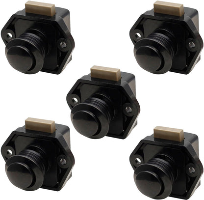 5-Piece Push Button Lock - Push Button for Motorhome - Door Lock - Locking Button for Shutter Door - For V1188-MS-313-0393