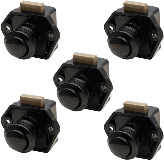 5-Piece Push Button Lock - Push Button for Motorhome - Door Lock - Locking Button for Shutter Door - For V1188-MS-313-0393