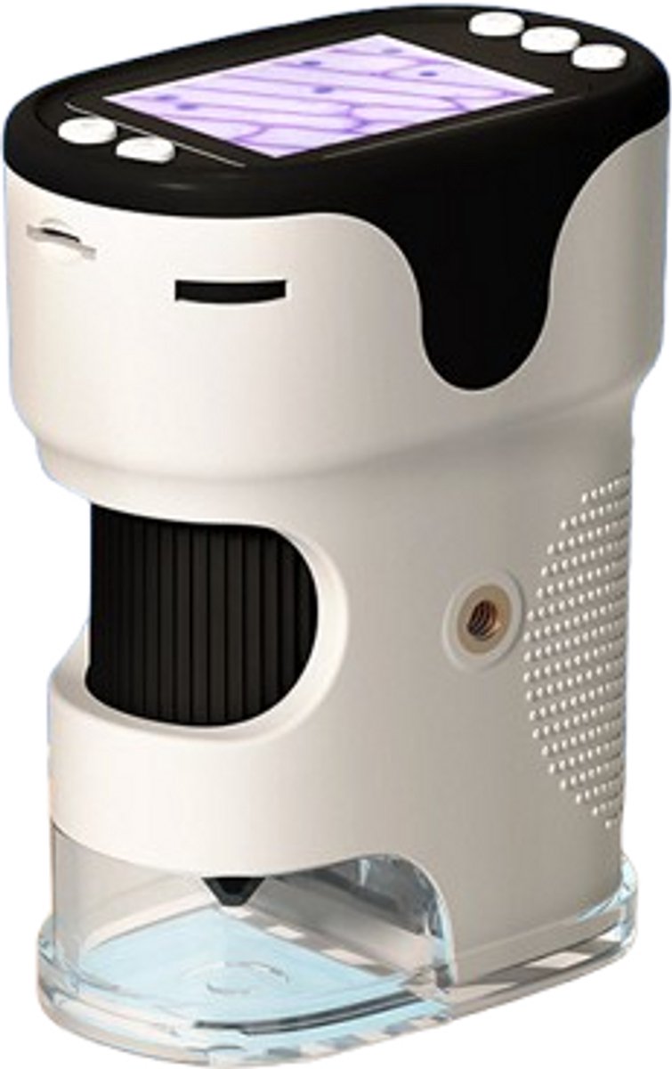 Children's Microscope - 1000X Portable Digital Microscope - 0-inch Screen - Rechargeable - With Slide Set - V1188-MS-313-0399