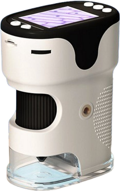 Children's Microscope - 1000X Portable Digital Microscope - 0-inch Screen - Rechargeable - With Slide Set - V1188-MS-313-0399