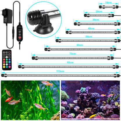RGB Aquarium Light with Controller - Length 48.5 cm - 5.4 Watt - Aquarium Lamp - Aquarium Lamp - Aquarium V1188-MS-313-0419