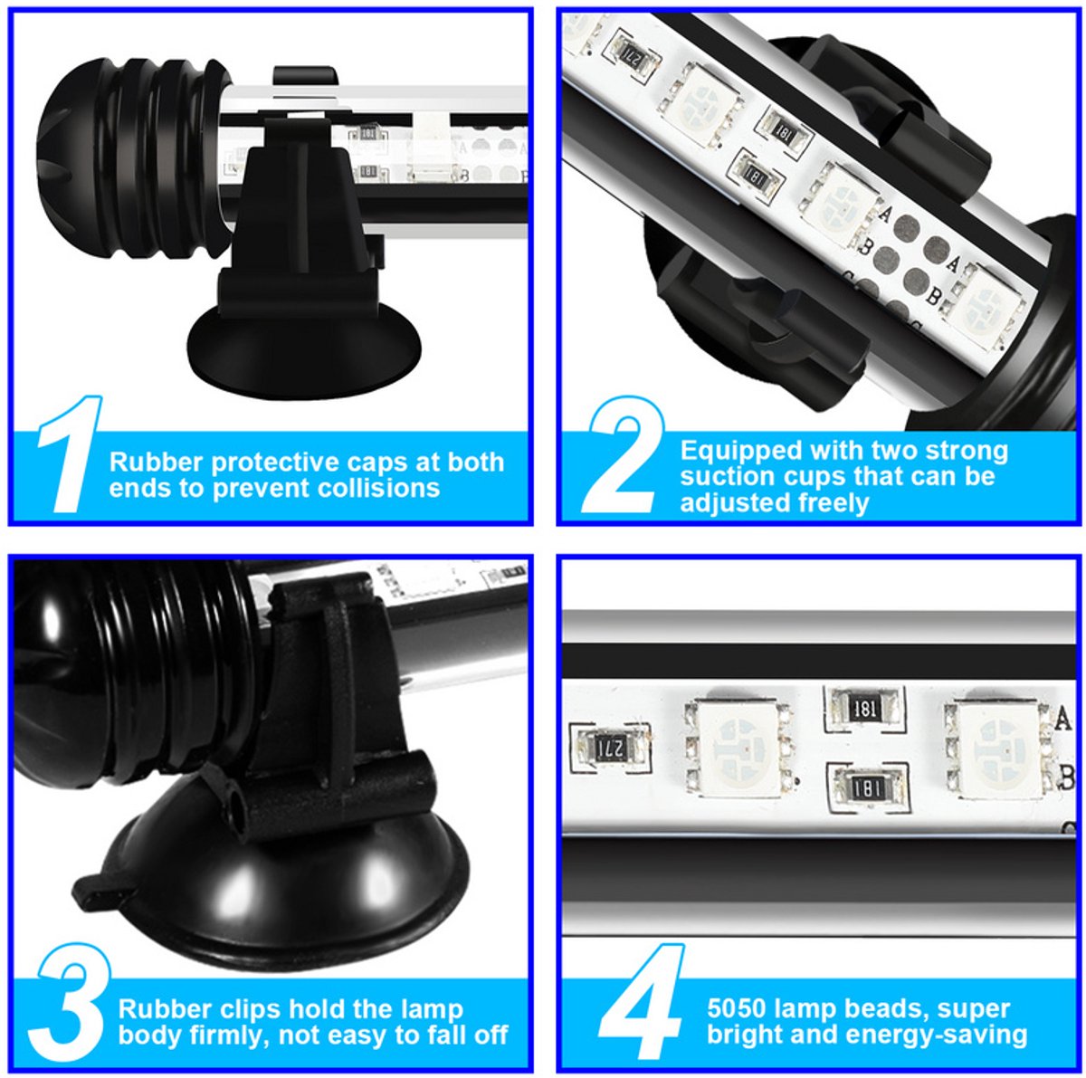 RGB Aquarium Light with Controller - Length 48.5 cm - 5.4 Watt - Aquarium Lamp - Aquarium Lamp - Aquarium V1188-MS-313-0419