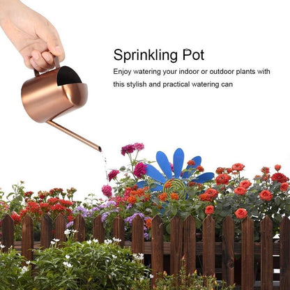 Small 300ml stainless steel watering can with long spout - ideal for flowers and household use V1188-MS-313-0422
