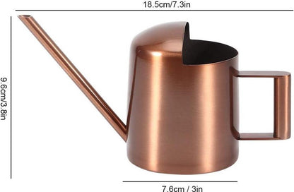 Small 300ml stainless steel watering can with long spout - ideal for flowers and household use V1188-MS-313-0422