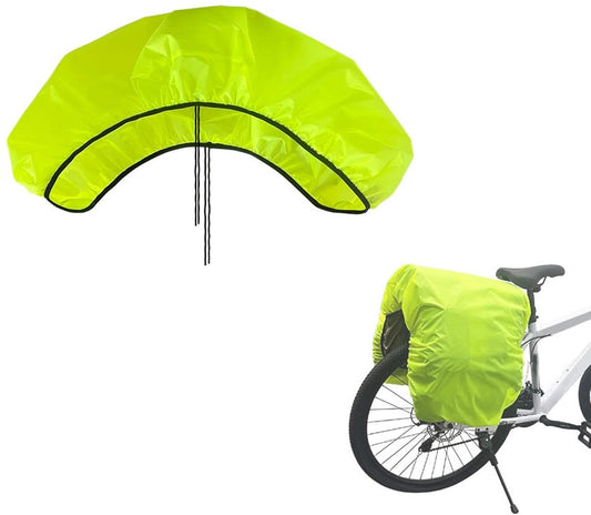 Bicycle cover - 126 x 66 cm - Rain cover for bicycle panniers - Glow clear - Rear bag cover - Waterproof V1188-MS-313-0423