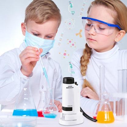 Microscope - Children's Microscope - Portable Pocket Microscope - Mini 60X-180X - Kids Exploration Kit - for V1188-MS-313-0424