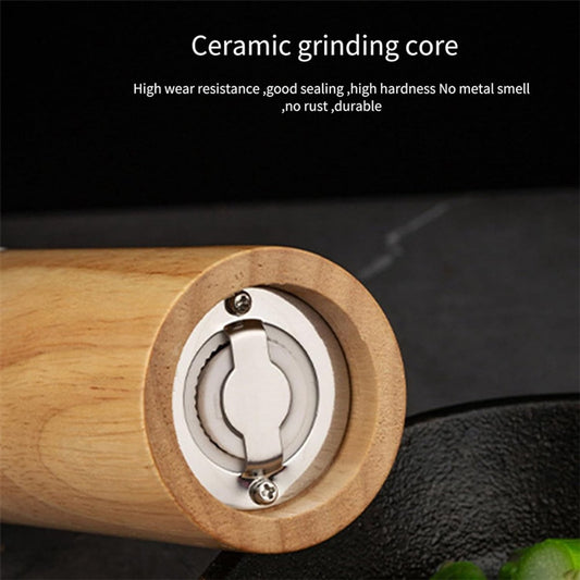 Salt and Pepper Mill - Wooden Pepper Mill - Premium Salt and Spice Mill - Wooden Salt Mill with Adjustable V1188-MS-313-0427