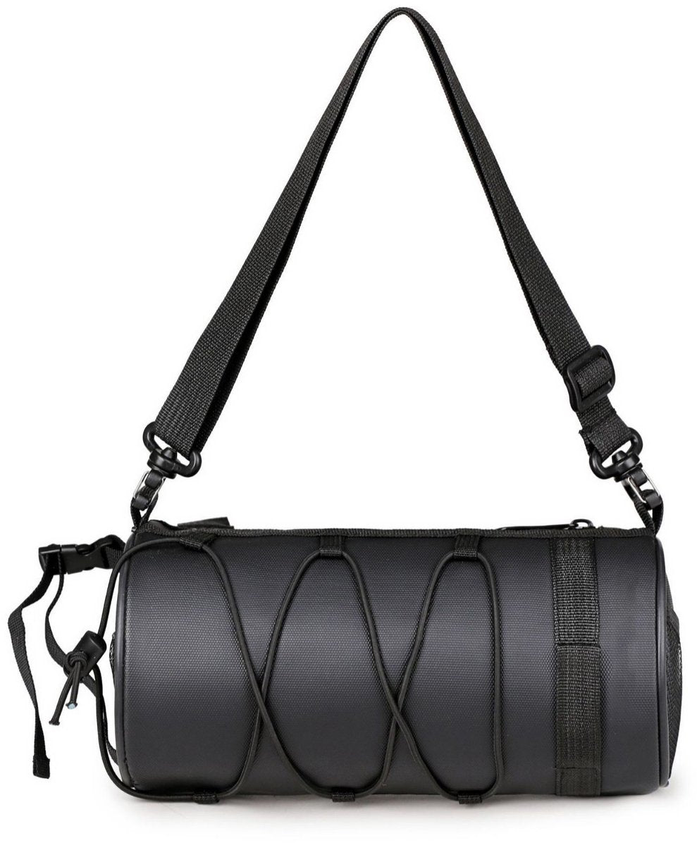 Bicycle handlebar bag - mountain bike bag for road bikes - black commuter shoulder bag V1188-MS-313-0431