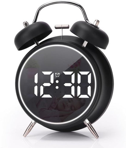 Digital clock - Digital clock - LED display - Bedroom - Clock - Energy efficient - Black V1188-MS-313-0432